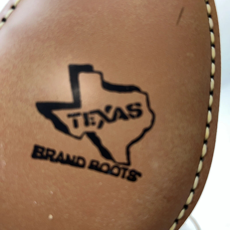 New Women’s Tan Lace Up Texas Brand Cowboy Boots. 4469 6:5 6 1/2 M. 19-116