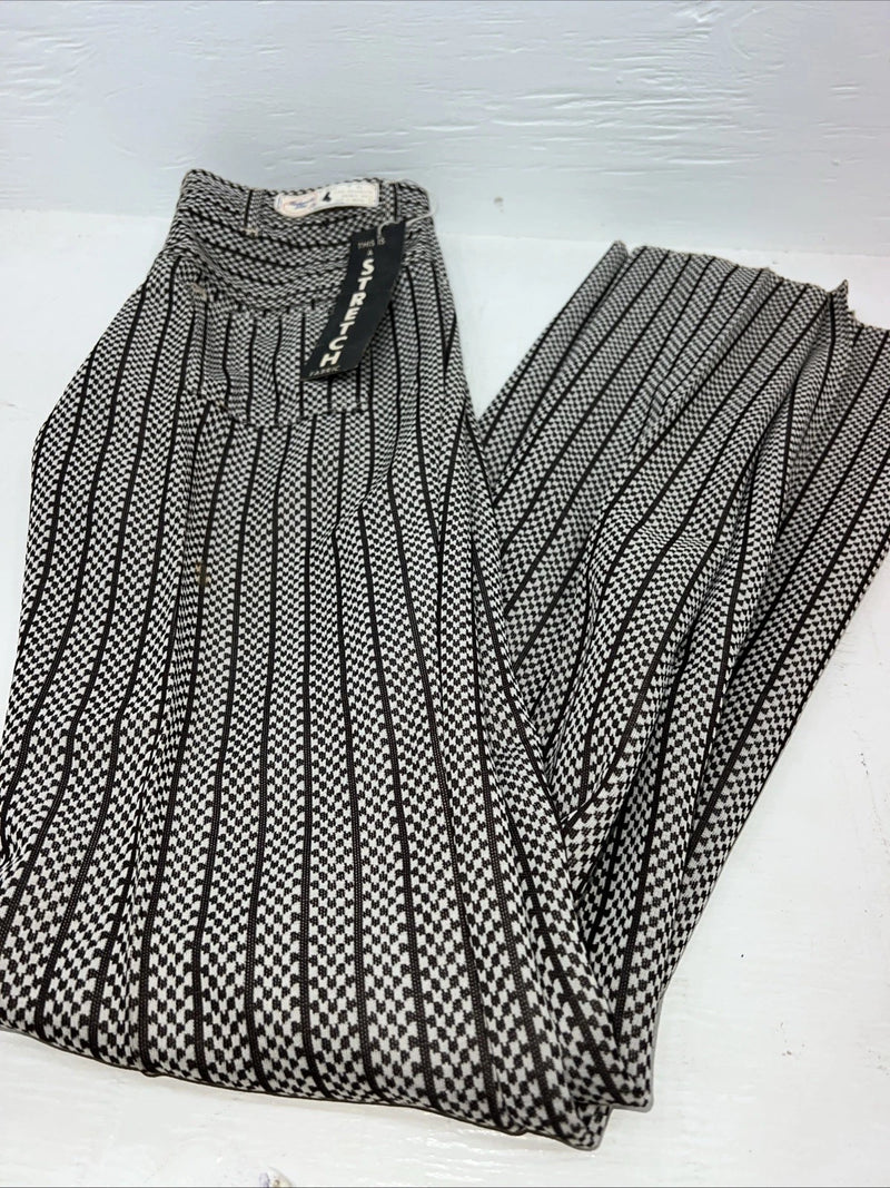 New Vintage Panhandle Slim Brown White Checkered Pants #8042 NN-148