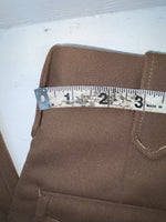 New Vintage Brown Dickson Jenkins Polyester Pants #2442 SS-36