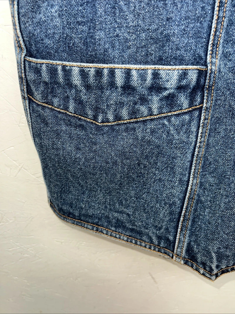 New Men’s ELY Cattleman Denim Vest XL #241104 L-604