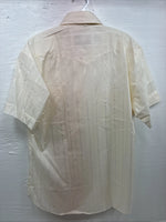 New Men’s Panhandle Slim Yellow Stripe Short Sleeve Pearl Snap 16.5 Large X-40