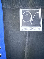 New Women’s Blue With Bling Valencia Cut Off Zip Up Vest S #69479 3B-61