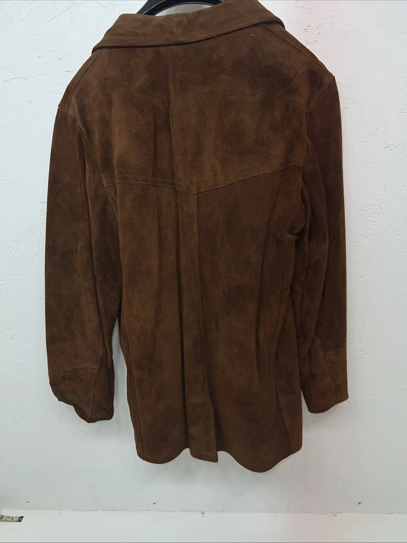 New Women’s SIMCO Brown Leather Jacket 38 3C-54