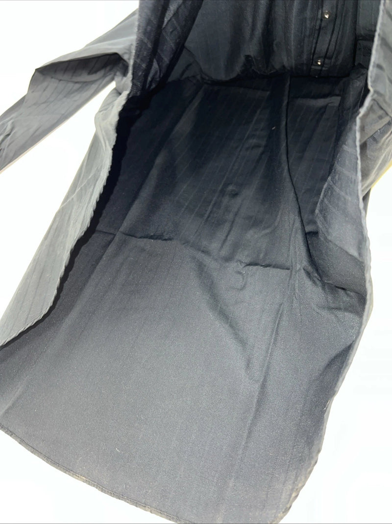 New Men’s Black ELY cattleman Pearl Snap Long Sleeve Shirt. 18.5x36 2XL G-74