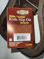 New Tough 1 Nylon Leather Kids Slip In Stirrups #72-9985 FF-7