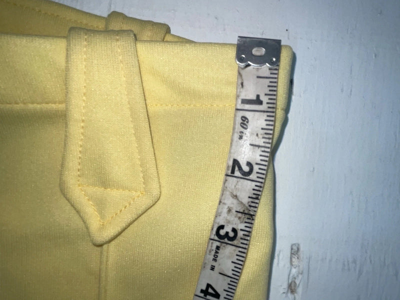 New Vintage Yellow Western Heritage Polyester Pants #G31 VV-24