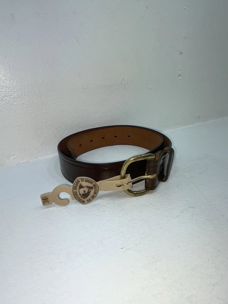 New Brown Genuine Leather Hereford 30” Belt #021952 Z-43