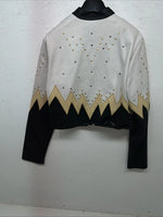 New Women’s 1849 Authentic Ranchwear White Yellow Short Show Jacket M WW-14