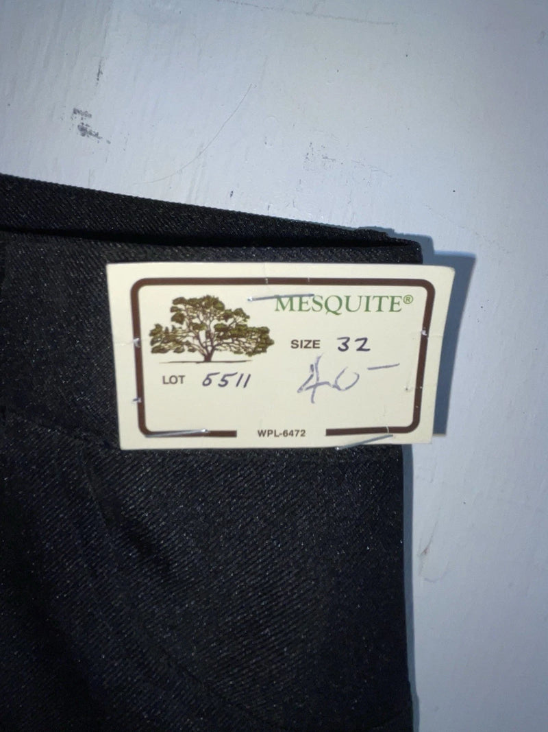 New Vintage Black Mesquite Polyester Pants #5511 OO-29