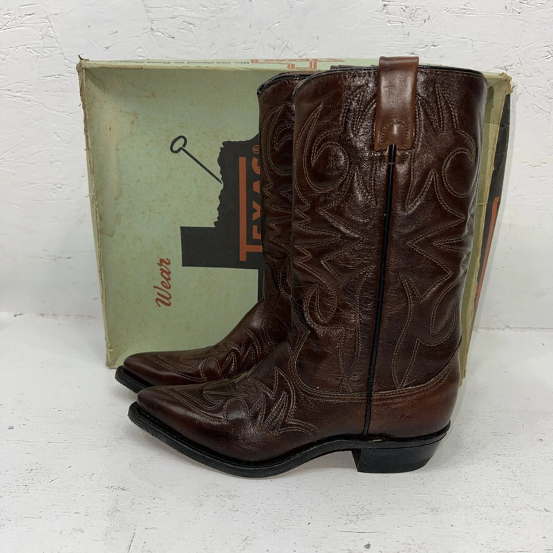 New Women’s Brown Texas Brand Cowboy Boots. L41 6 M. 20-82