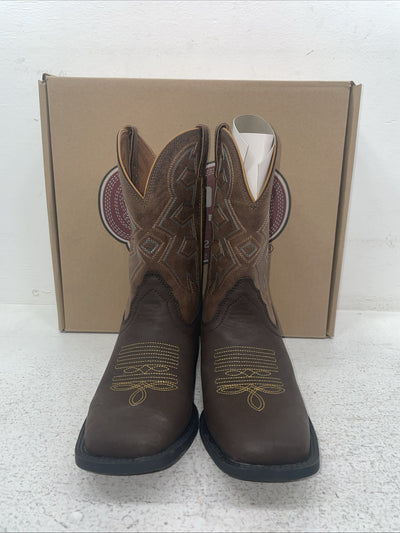 New Youth Brown Nocona Cowboy Boots. N K 5053 5.5 5 1/2 D. 2-146