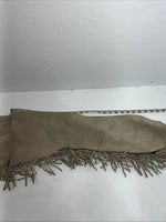 NOS Tan Show Chaps With Fringe Adjustable Waist 37” I-72