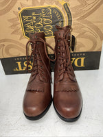 New Women’s Brown Lace Up Dan Post Acme Cowboy Boots. 00852 6.5 6 1/2 M. 18-14