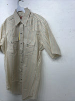 New Men’s Multicolor HbarC Ranchwear Short Sleeve Pearl Snap Shirt. 16 L S-14