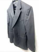 New Men’s Circle S Black Suit Jacket 44R #25832 T-600