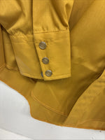 New Youths Tem Tex Yellow Long Sleeve Pearl Snap Size 18 DD-79