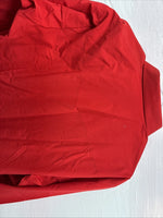 New Men’s ELY Cattleman Simple Red Long Sleeve Pearl Snap 17 X 34 XL T-3