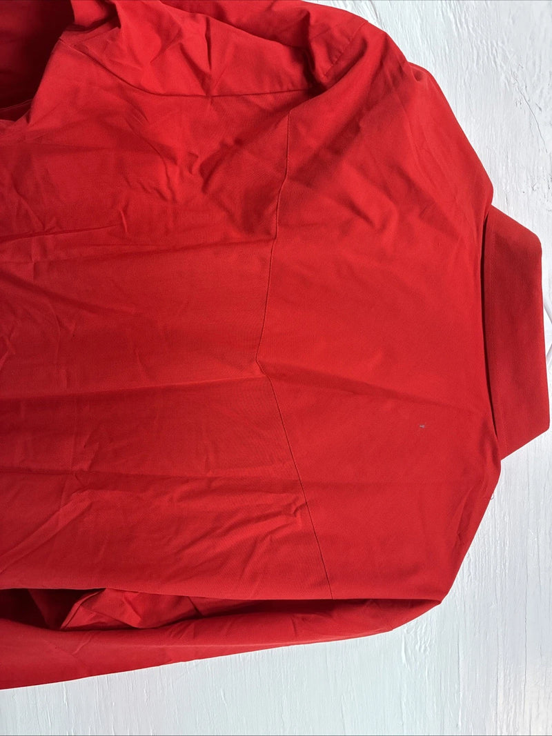New Men’s ELY Cattleman Simple Red Long Sleeve Pearl Snap 17 X 34 XL T-3