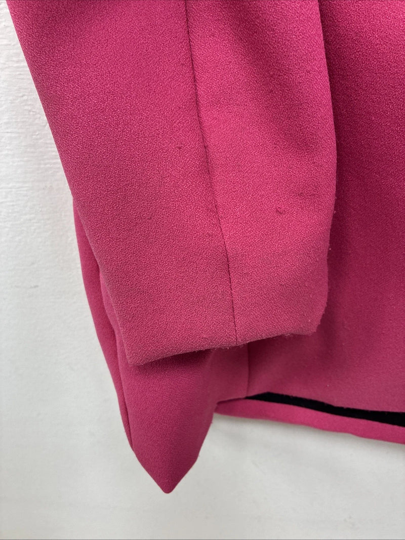 New Women’s To Dy For Pink Black Long Sleeve Button Up Size XL YY-101