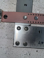 New Pink Genuine Leather Nocona Silver Bling 36” Belt #N1344999 Z-31