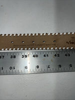 New Geniune Leather Nocona Brown White Belt Large #N3488802 W-9