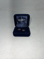 New Women’s Montana Silversmiths Gold Small Square Earrings. ER355 A-12
