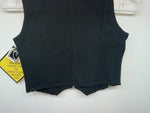 New Women’s Black With Bling Valencia Cut Off Zip Up Shirt S #69479 3B-63