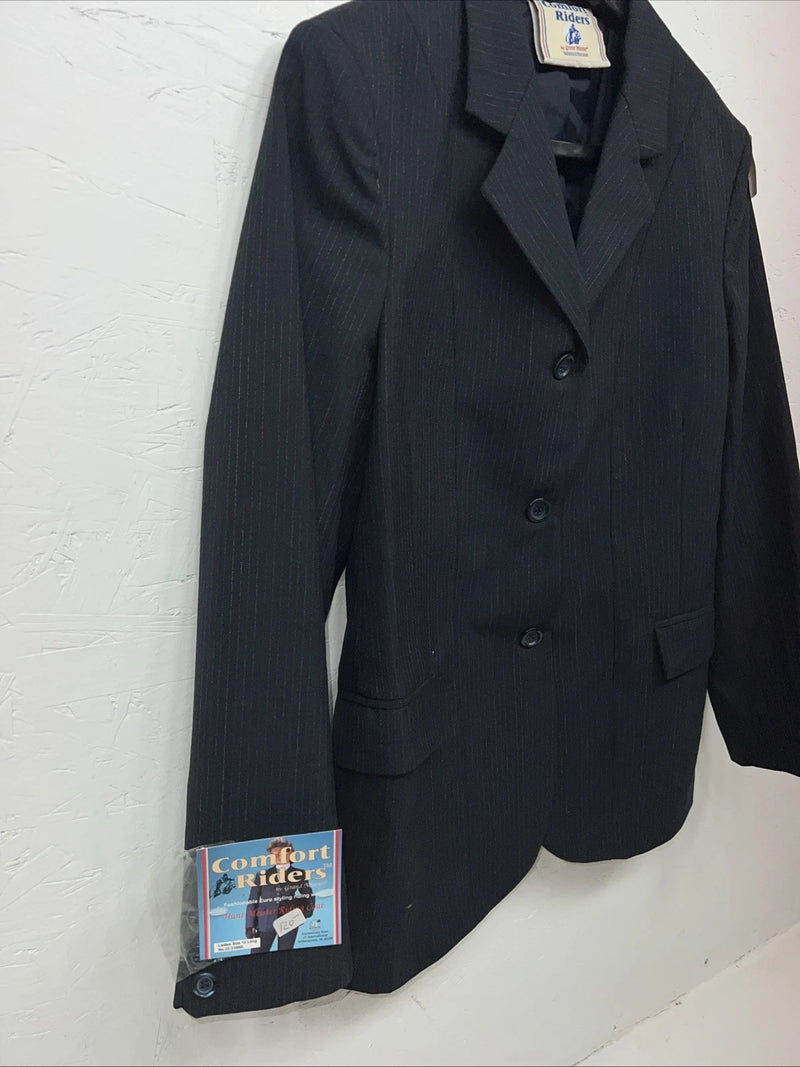 New Women’s Comfort Riders Blue Hunt Meister Riding Coat 12 Long JJ-603