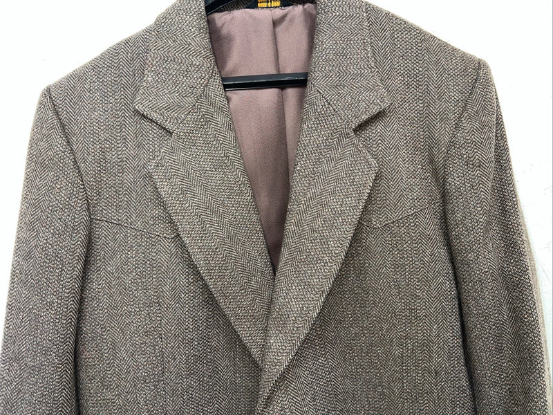 New Mens Brown Pioneer Wear Suit Coat 42L #12527 WW-56