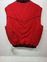 New Men’s Comfy Red Vintage Vest XL #05956 UU-10