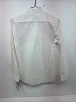 New Women’s Wrangler White Deigned Long Sleeve Button Up Medium KK-31