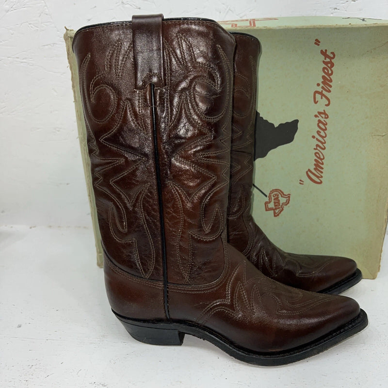 New Women’s Brown Texas Brand Cowboy Boots. L41 6 M. 20-82