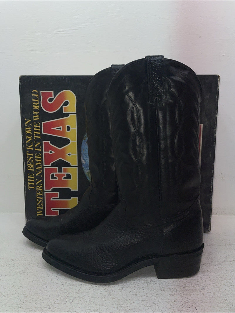New Men’s Black Texas Brand Cowboy Boots. 8040 8 E E. 1-103