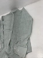 New Women’s Van teal Green Stripped Long Sleeve English Riding Shirt. 8/30 G-46
