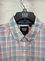 New Men’s ELY Cattleman Multicolor Stripe Long Sleeve Pearl Snap Large CC-20