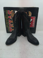 New Men’s Black Texas Brand Cowboy Boots. 5300 8 E E. 3-123
