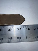 New Black Genuine Leather 3D Weaved And Silver Pendent 28” Belt #1430 JJ-110