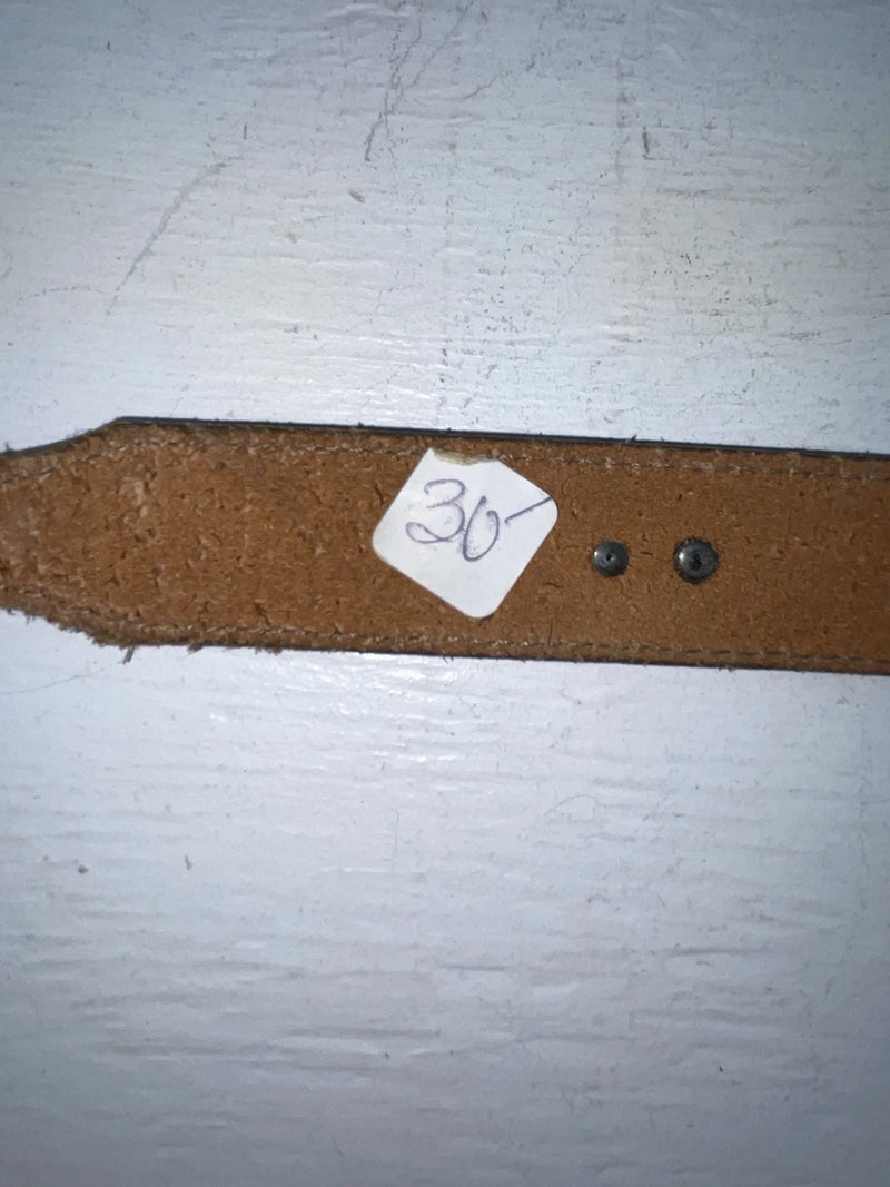 New Brown Genuine Leather Wrangler Animal Pendent 38” Belt #570111 NN-21