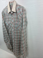 New Men’s H Bar C Multiple Color Long Sleeve Flannel Pearl Snap 2XL H-42