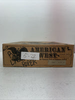 New Men’s Black Lace Up American West Cowboy Boots. 5991 9.5 9 1/2 D. 5-22
