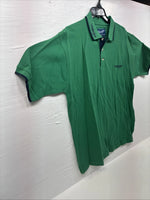 New Men’s Wrangler Green Black Short Sleeve Polo Shirt XL T-22