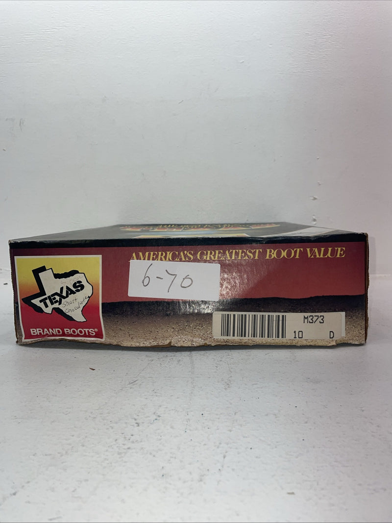 New Men’s Red Texas Brand Cowboy Boots. M 37310 D. 6-70