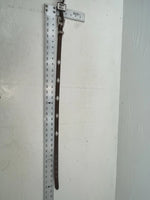 New Brown Genuine Leather Nocona Silver Pendent 28” Belt #3216244 JJ-120