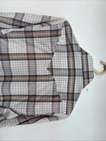 New Women’s Panhandle Slim Brown Plaid Long Sleeve Pearl Snap 8/30 GG-6