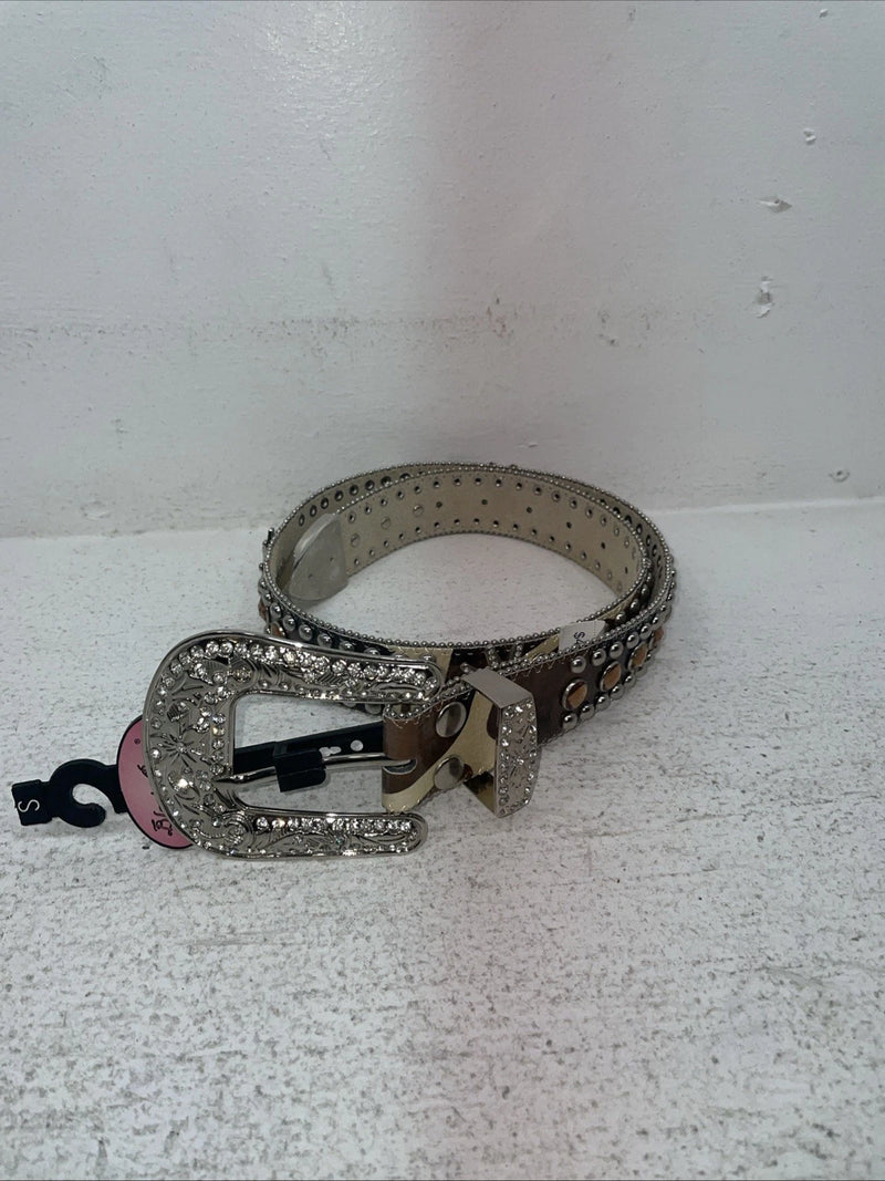 New Cow Print Genuine Leather Blazin Roxx Bling S Belt #N3510602 Z-28