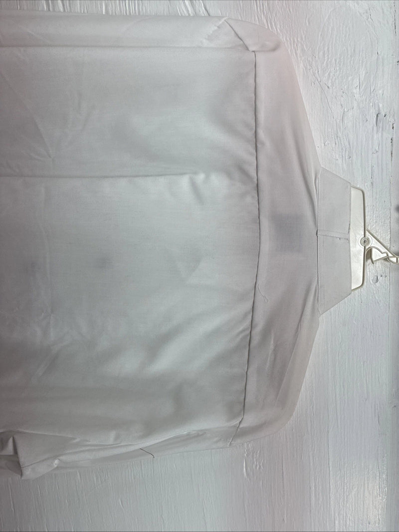 New Classix White Long Sleeve Button Up English Shirt XL AA-49
