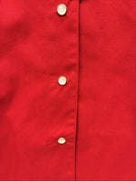 New Women’s Cumberland Red Blue Sleeveless Pearl Snap Small TT-19