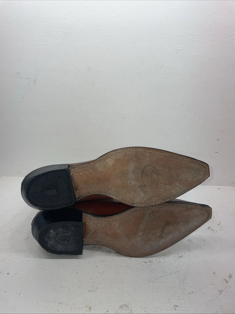 New Men’s Brown Rodeo Cowboy Boots. 5044 10.5 10 1/2 D. 8-27