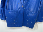 New Women’s 1849 Authentic Ranchwear  Blue Western Show Jacket Large UU-58