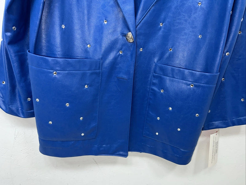 New Women’s 1849 Authentic Ranchwear  Blue Western Show Jacket Large UU-58